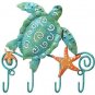Sea Turtle Decorative Key Hook Beach Ocean Sea Theme Metal Wall Art And Gift