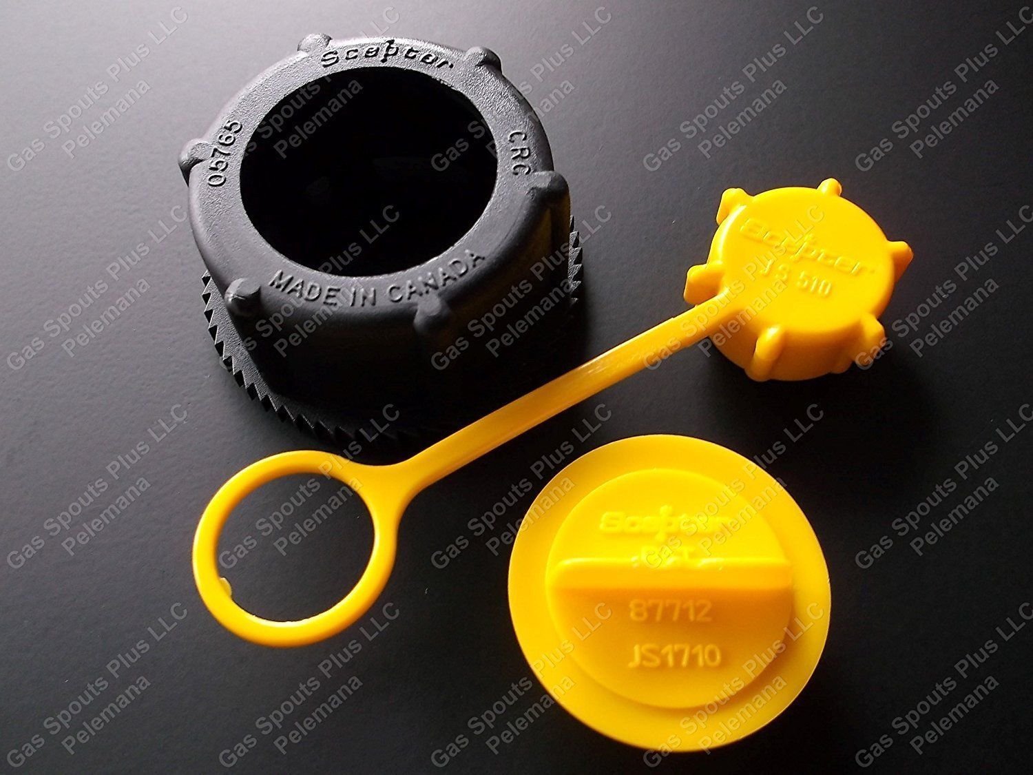 2pcs Gas Can Replacement Scepter Nozzle Kit Parts 4 Spouts Screw Cap