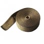 2" x 50 Ft Titanium Exhaust Header Fiberglass Heat Wrap Tape wth Stainless Ties