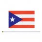 Puerto Rico Stick Flag TSMD 50 Pack Hand Held Small Rican National Flags On For