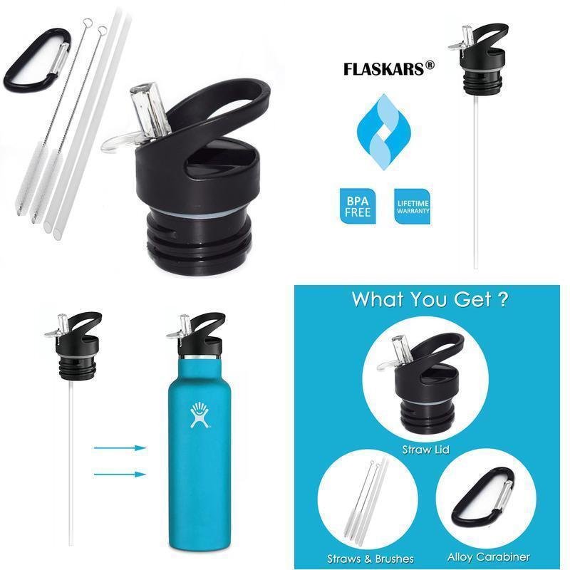 Straw Lid for Hydroflask Standard Mouth,Lid with Straws fit for