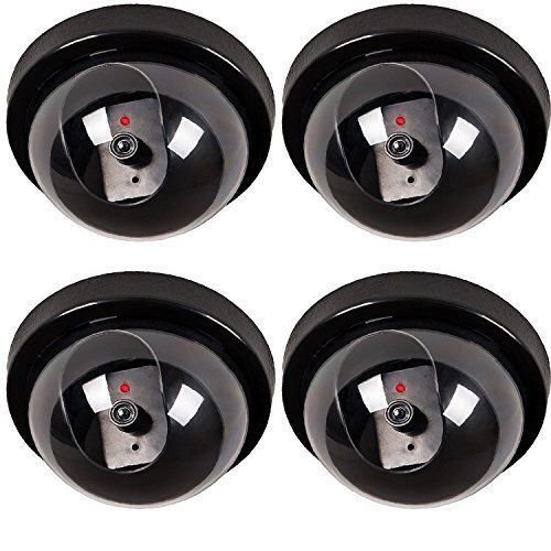 4 Pack Securitycamera Dummy Fake Indoor Outdoor Cctv Dummy Security Camera Led