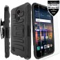 LG Fortune Phoenix 3 K8 Case Protective Hard Cover Armor with Screen Protector
