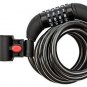 Bike Lock Resettable Combination Cable For Bicycle Heavy Duty 6 feet Combo Black