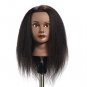 New Afro Mannequin Head 100% Real Hair Hairdresser Training Doll Head Manikin
