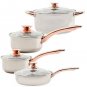 Stainless Steel Cookware Set Non Stick Cooking Pots and Pans Kitchen 8 Pieces