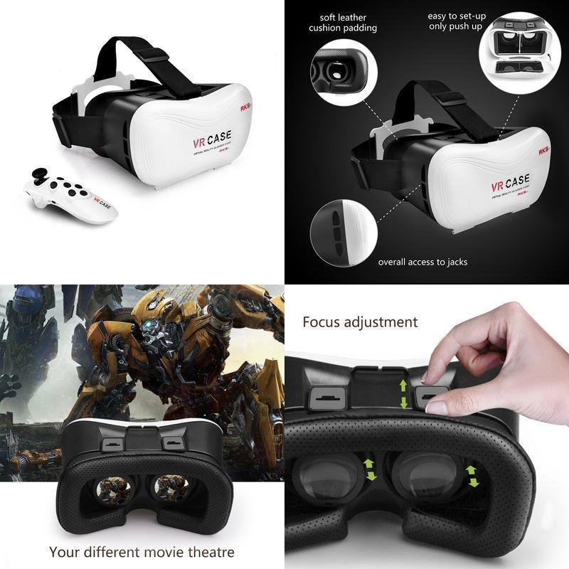 Virtual Reality Headset Vr 3D Glasses For 5/6/6S Plus Samsung Galaxy New