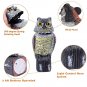 Garden Scarecrow Owl Decoy Pest Repellent Light Up Eyes W Sound Garden Protector