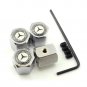 Mercedes Benz Anti-theft Chrome Car Wheel Tire Valve Stem Air Caps(MS) Package