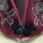 Women's Jacket Size Large Burgundy with a Design