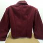 Women's Jacket Size Large Burgundy with a Design