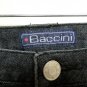 Women's Jeans Size 12 Blue with Silver Rivets on the Front and Back Pockets by Baccini
