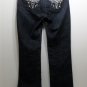 Women's Jeans Size 12 Blue with Silver Rivets on the Front and Back Pockets by Baccini