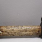 Antique Sailors Scrimshaw Bone with Hand Carved Wood Ends Nautical Original