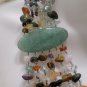 Fashion Necklace with 6 Strands of Natural Gemstones