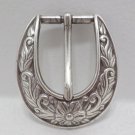 1997 Belt Buckle Silver Plated Artist Stamped made in Taiwan