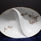 Sango Divided Serving Bowl Larchmont Pattern made in Japan