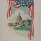 Antique Patriotic Postcard U.S. Flag Star Spangled Banner Unposted Divided