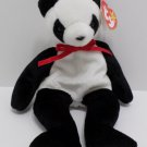 Ty Beanie Babies Fortune Panda Bear Born December 6, 1997 Retired ERROR