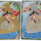 Antique George Washington Postcards Embossed Unposted Divided