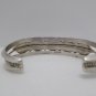 Cuff Bracelet Sterling Silver with 5 Malachite Stones
