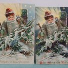 Antique Christmas Postcards Santa Claus Raphael Tuck & Sons Unposted