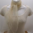 Vintage Tan Scarf 100% Nylon Made in Japan 27 x 26 RN13960
