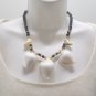Necklace Natural Seashell with Black Puka Shells Surfer Beach Jewelry  19"