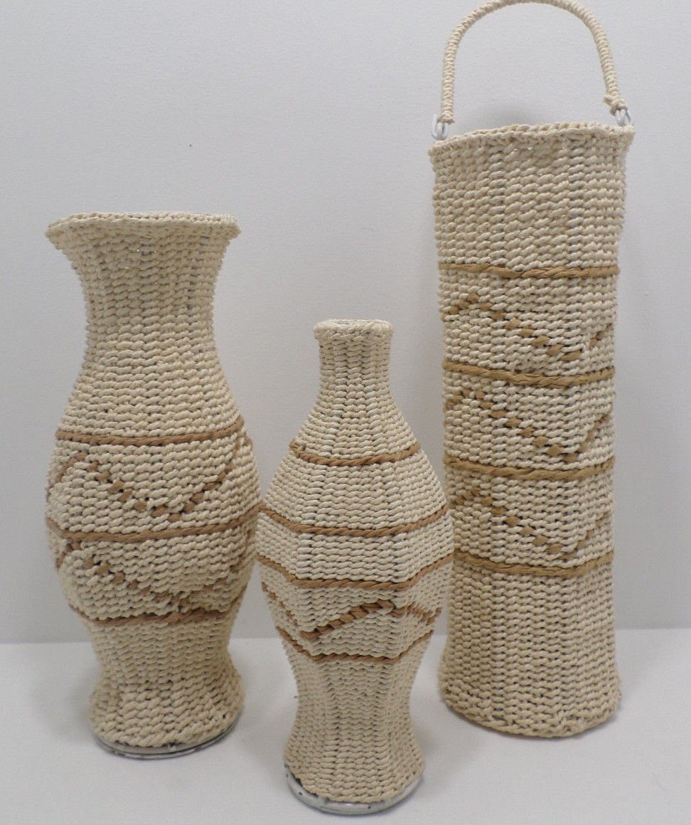 Woven Accent Containers Baskets by Autumn Accents lot of 3