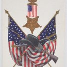 Antique Patriotic Postcard USA Flag Memorial Day Unposted Undivided