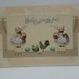 Antique Easter Postcard Chickens and eggs Posted Divided