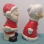 Antique Christmas Candy Containers Paper Mache Composition Santa and Mrs. Claus