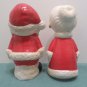 Antique Christmas Candy Containers Paper Mache Composition Santa and Mrs. Claus