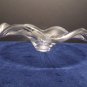 Murano Clear Crystal Center Piece Bowl made in Italy