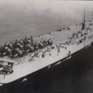 U.S.S. Saipan CVL-48 Military Ship Real Photo Postcard Official U.S. Navy