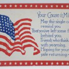 Antique Patriotic Postcard U.S. Flag Independence Day Embossed Unposted Divided