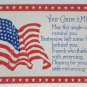 Antique Patriotic Postcard U.S. Flag Independence Day Embossed Unposted Divided