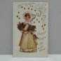 Antique Birthday Postcard Little Girl Unposted Divided Embossed