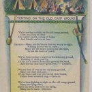 Antique Postcard Tenting on the Old Campground Unposted Divided