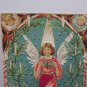 Antique Christmas Postcard Angels Embossed Unposted Divided