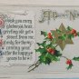 Antique 1912 New Year Postcard by John Winsch Germany Embossed Posted Divided