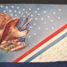 Antique Postcard Patriotic The American Eagle Posted Undivided