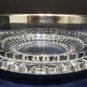 Clear Crystal Serving Bowl with Silver Plated Rim