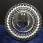 Clear Crystal Serving Bowl with Silver Plated Rim