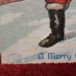 Antique Christmas Postcard Santa Claus Embossed Posted Divided