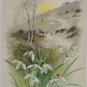 Antique Easter Postcard Floral John Winsch Germany Embossed Glossy Unposted