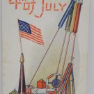 Antique Patriotic Postcard Celebrating Independence Day Undivided Posted