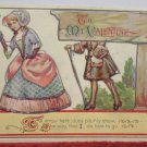 Antique Valentine Postcard by John Winsch Germany Divided and Unposted