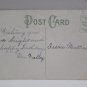 Antique Birthday Postcard Gold Eagle Purple Flowers Unposted Divided Germany