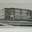 Antique Real Photo Postcard High School, Spirit Lake, Iowa USA